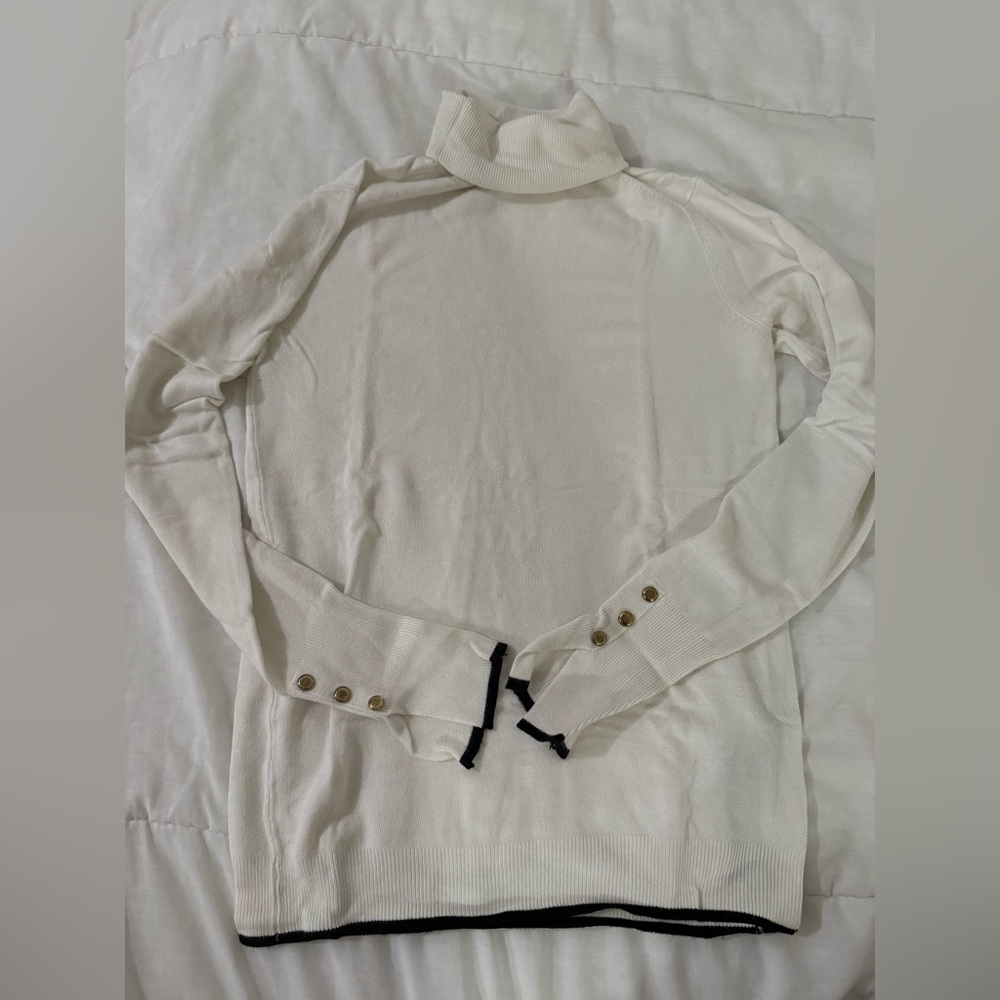 Zara Cream Turtleneck Sweater